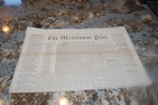 June 2 1870 edition of Manitowoc (WI) Pilot Newspaper
