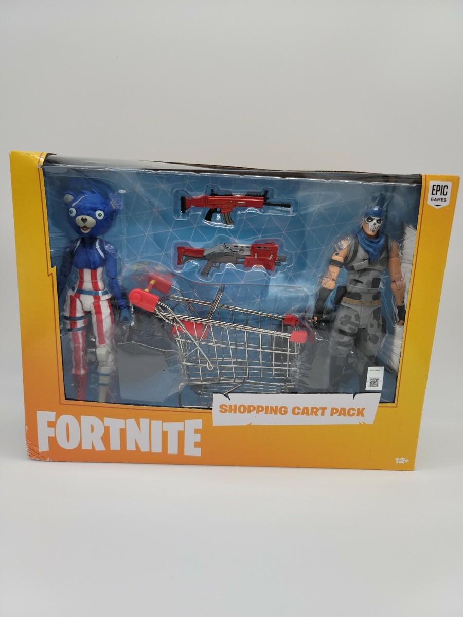 NEW FORTNITE Shopping Cart Pack FIREWORKS & WARPAINT 7” Action