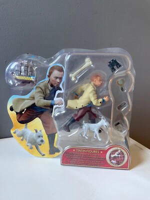 TINTIN FIGURE - TINTIN & SNOWY REPORTER SET