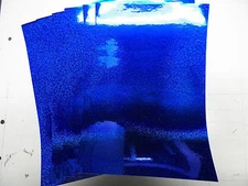 royal blue holo glitter 8" x 12" x .003 thk vinyl sheets(10) count