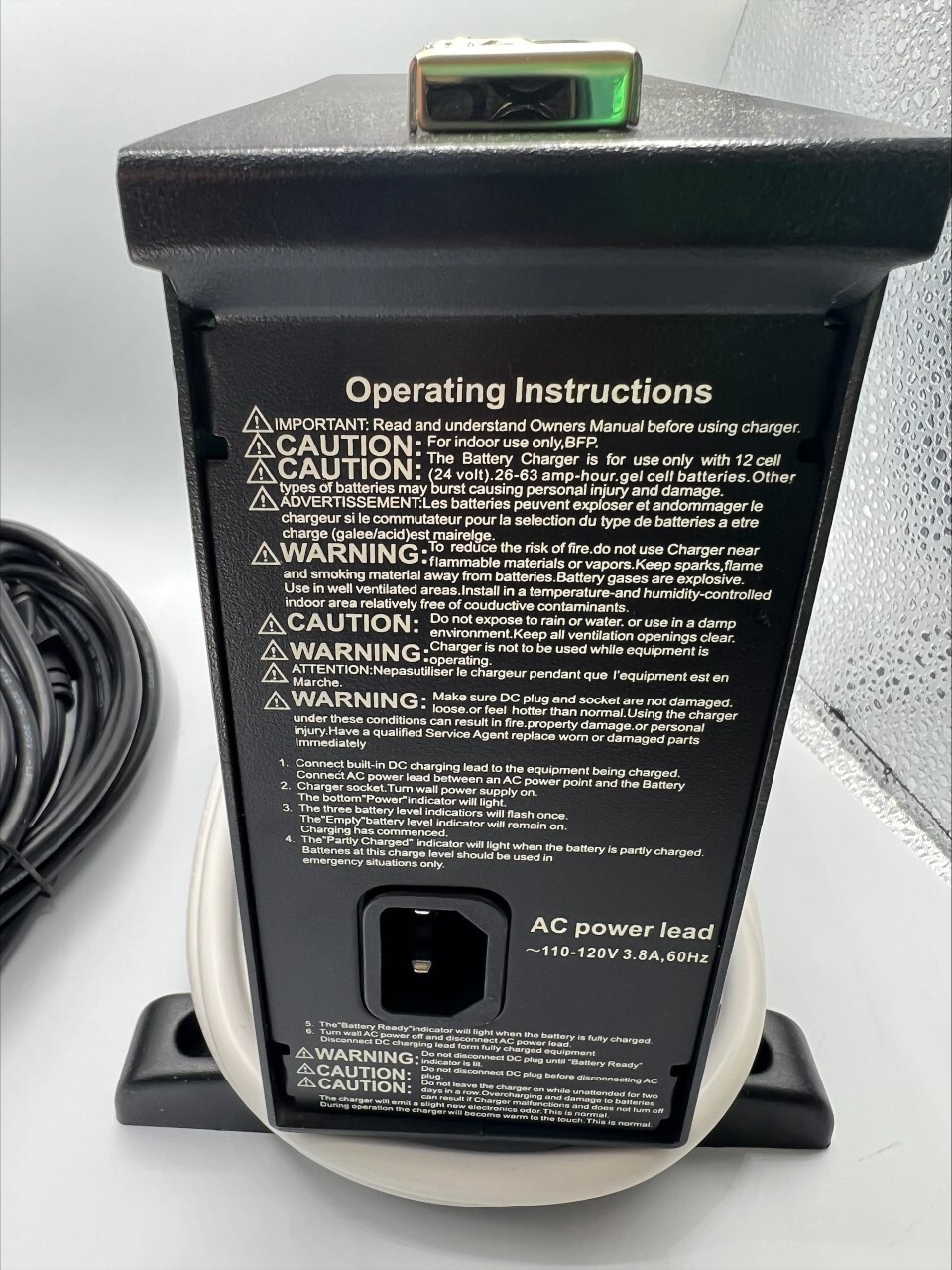 Invacare 8 Amp Offboard Wheelchair / Scooter Battery Charger 1123249