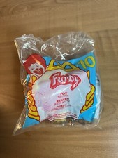 Vintage 2000 McDonalds Happy Meal Toy Furby Fox Soft Keychain 10 Sealed