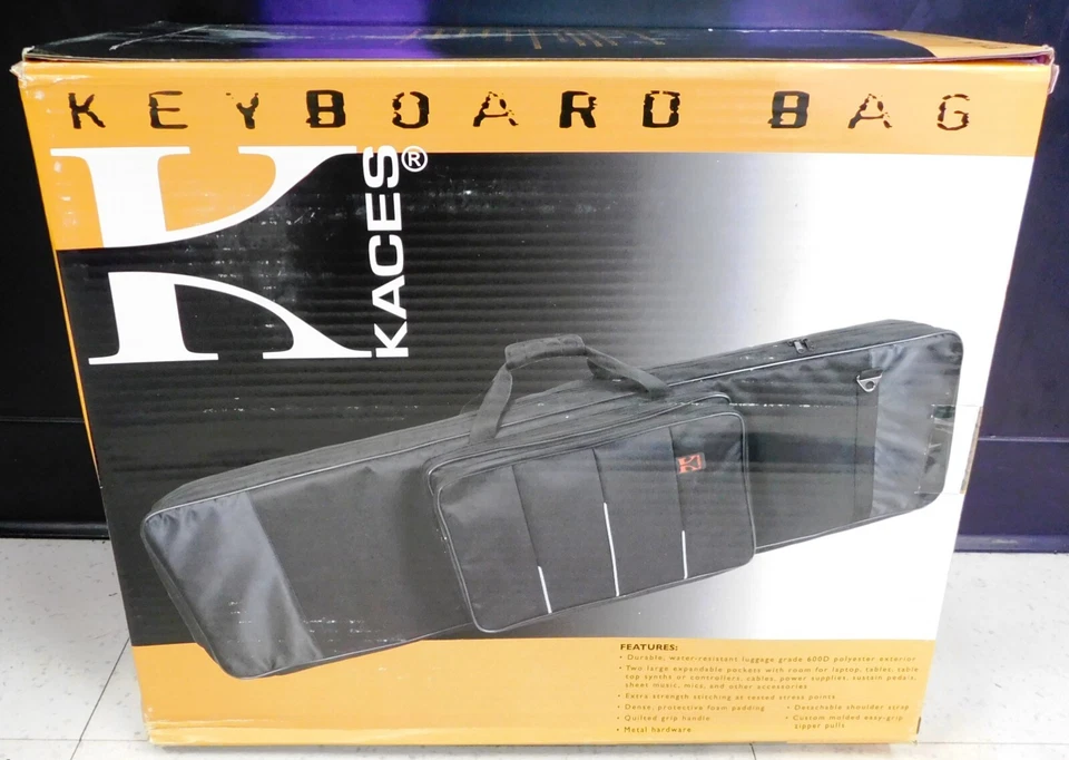 Kaces 11-KB Xpress Series 76-Key Keyboard Bag - Black - 51" x 17.5" x 6.5" - Image 2 of 4