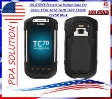 US STOCK Protective Rubber Case for Zebra TC70 TC72 TC75 TC77 TC70X TC75X Black