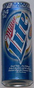can, empty, Miller Lite ® Rusty Wallace NASCAR, 24 fl. oz aluminum beer stay-tab