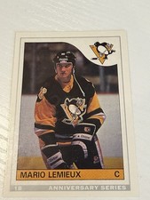 1992 OPC 25th MARIO LEMIEUX ROOKIE CARD REPRINT INSERT #18 MN/EX Penguins HOF. rookie card picture