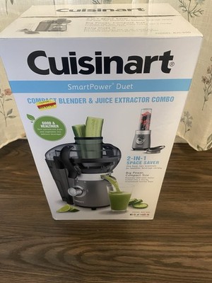 Cuisinart BJC-550 Smart Power Duet Compact Blender Juicer Extractor Combo 2-in-1