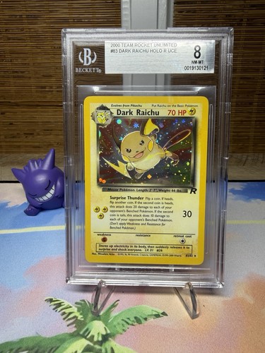 Dark Raichu (Unlimited) graded BGS 8 for sale on eBay