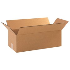 GRAINGER APPROVED 55VH36 PK 25 Shipping Box,18x8x4 in 55VH36