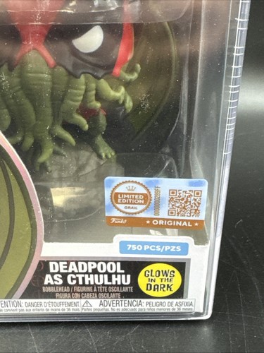 DEADPOOL AS CTHULHU (GLOW) Funko Pop Plus! # 1491 Figure GRAIL LE 750 PCS - Picture 2 of 9
