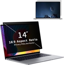 14-Inch Laptop Privacy Screen Filter, Anti-Glare Blue Light Shield, Removable Pr