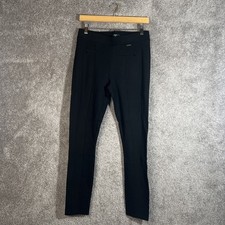 T Tahari Women's Small Black Zip Pocket Stretch Leggings Pull On Pants Slim Fit