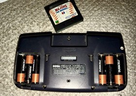 Sega Game Gear Handheld Console 2110 + Majors Baseball Game 