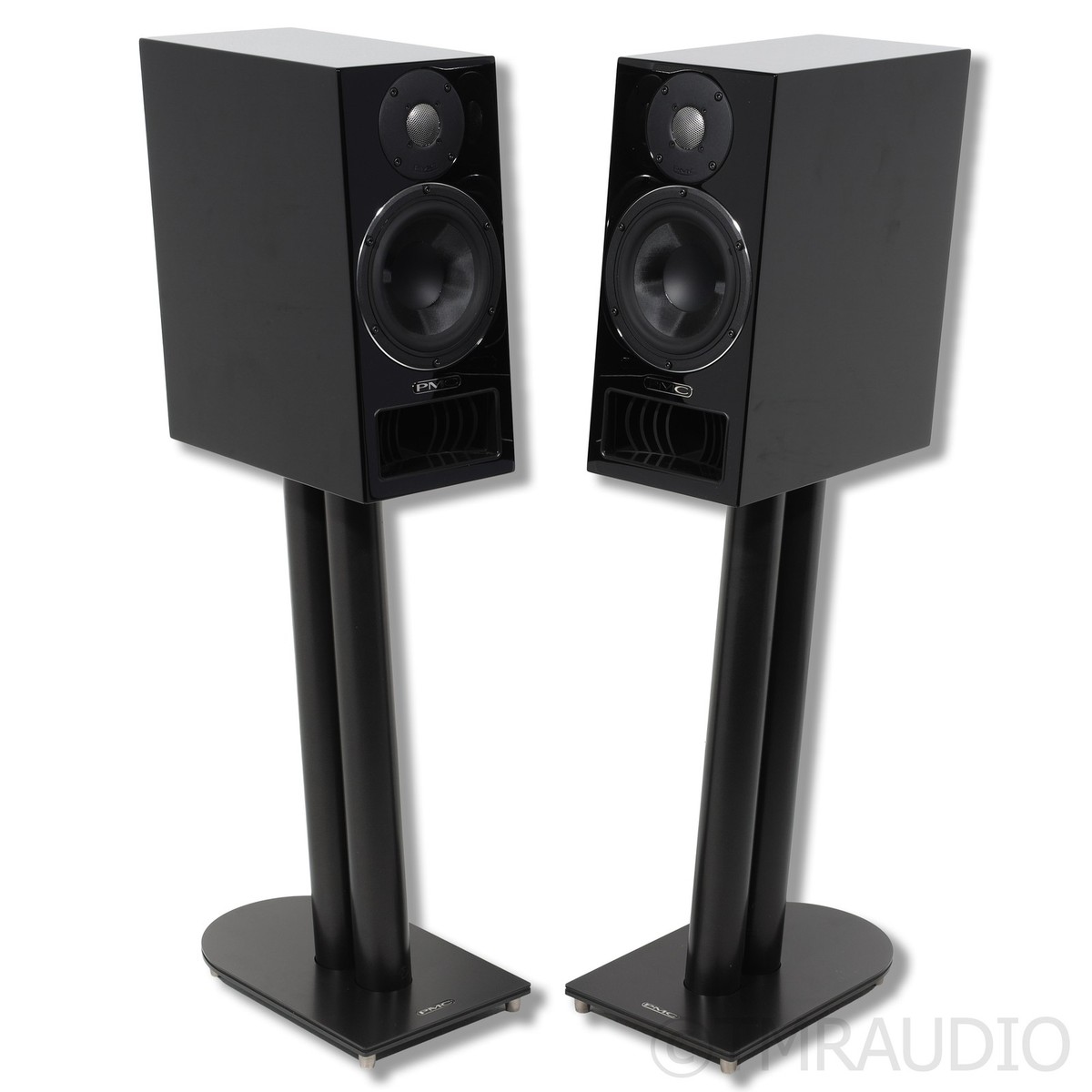 PMC twenty5 22i Bookshelf Speaker Pair w/Stands; High Gloss Black