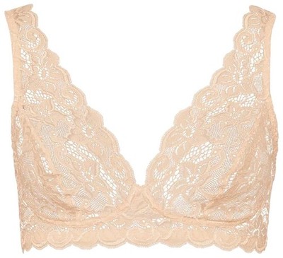 Hanro Damen Moments Einfach Polyamid Vollschalen-BHs - Beige