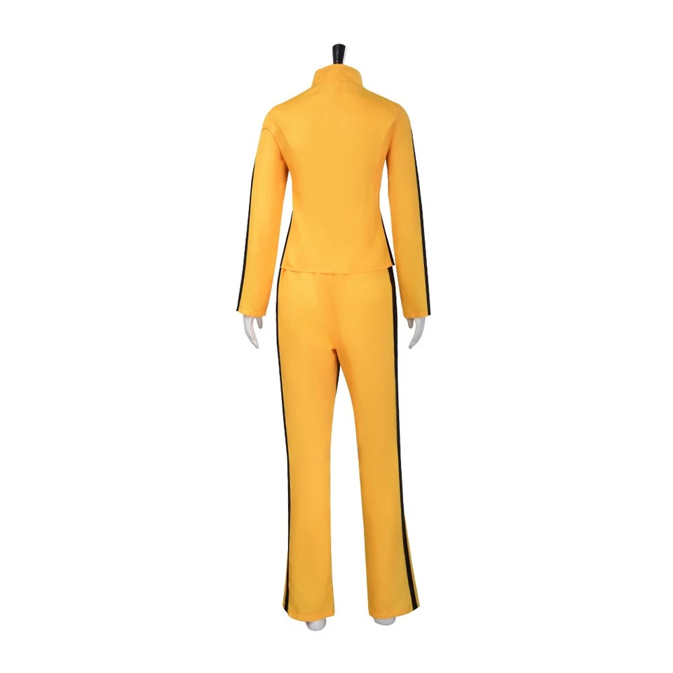 Costume cosplay Kill Bill la sposa cappotto giallo pantaloni adulto donna uniforme - Immagine 4 di 4