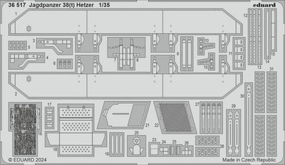 Eduard 1/35 Jagdpanzer 38(t) Hetzer Detail (Takom)