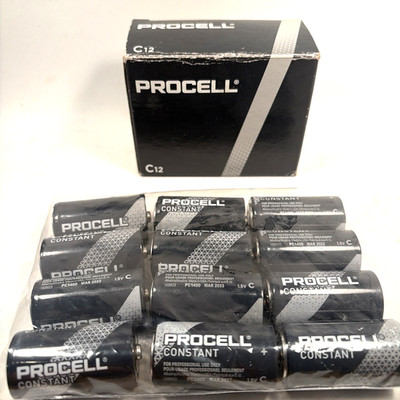 Lot of 24 Procell Constant Alkaline C-Cells Dated Mar 2032 & Mar 2033. #PC1400