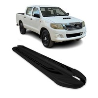 Trittbretter Seitenschweller FüR Toyota Hilux Doublecab 2005-15 Alu Schwarz