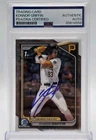 Konnor Griffin Signed 2024 1st Bowman Draft  Chrome Card #BDC-22 PSA/DNA Pirates