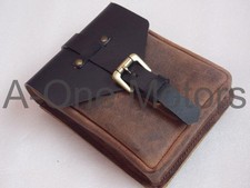 Genuine Leather Magnetic Tank Bag Pouch Dual Color Fit For Indian Chief