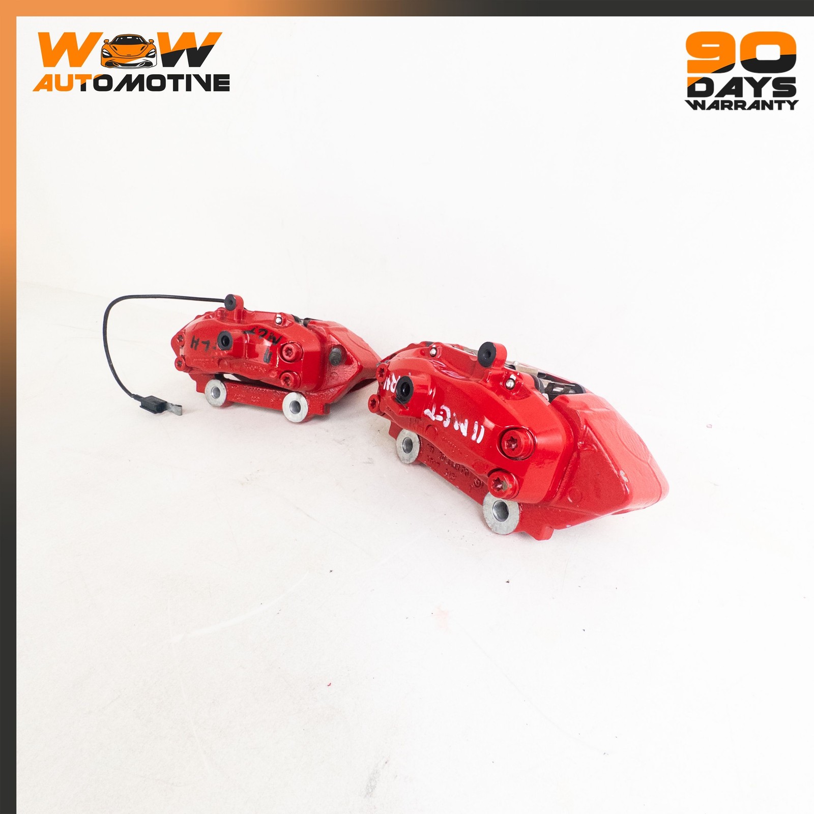 03-16 MASERATI GRANTURISMO FRONT RIGHT LEFT BRAKE CALIPER ASSEMBLY RED SET OEM