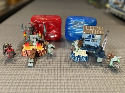 Mega Bloks-Fire And Ice Dragons-Fire Sentry 9856 And Ice Post 9857