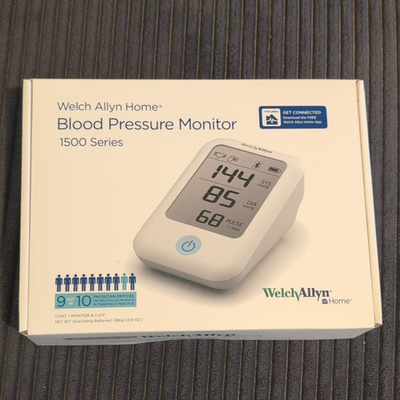 #ad Welch Allyn Home 1500 Series Digital Blood Pressure Monitor White w Cuff $50.00