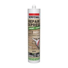 Soudal Grey / Beige Repair Express Cement Gap and Crack Mortar Filler 300ml
