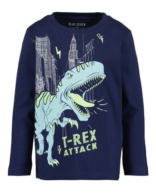 Blue Seven Langarmshirt T-REX ATTACK ultramarin