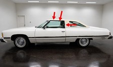 1974-1976 Chevy Impala Caprice 2 Door Drip Rail Moulding Glasshouse Trim 1974-1976 Chevy Impala Caprice 2 Door Drip Rail Moulding Glasshouse Trim