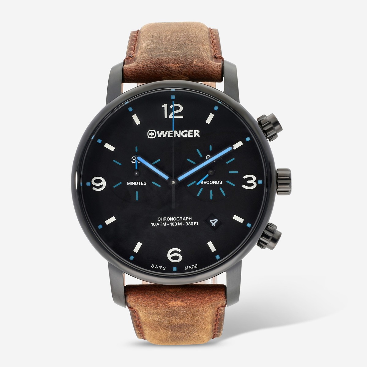 Wenger Swiss Army Men's Urban Metro Chrono Black Dial