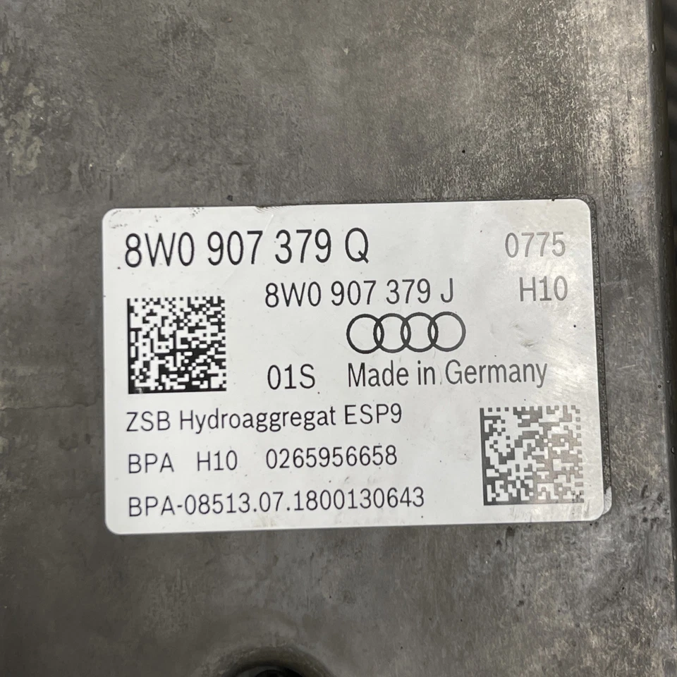 原始设备制造商 2018 - 2019 奥迪 A4 S4 A5 ABS 泵电脑单元防锁制动器  — 第 3/4 张图片