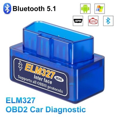16 PIN Interface V2.1 ELM327 OBD2 Mini Code Reader Scan Tool Car Scanner
