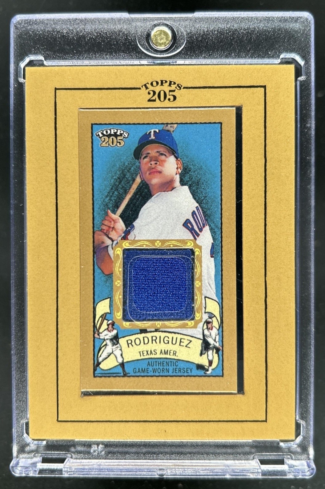2003 Topps 205 Alex Rodriguez Framed Relic Game Used Jersey #TR-AR Yankees