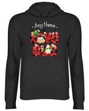 Personalised Valentine's Day Any Name Love Bug Hoodie Mens Womens Hooded Top