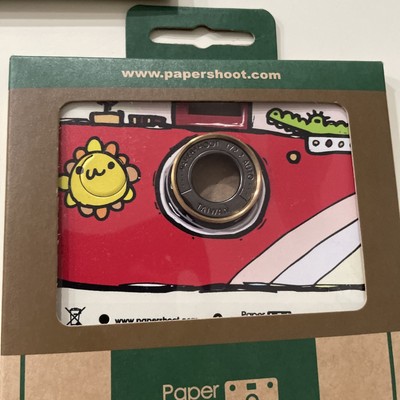 Paper Shoot Camera Case Red Hand Drawn Classic Black Marble Zen