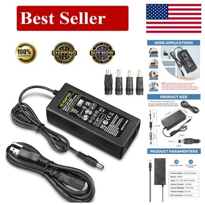 48V 3A Power Supply 144W AC/DC Adapter AC 100-240V to DC 48 Volt 3 Amp Power Tra