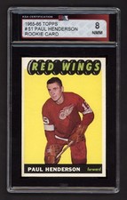 1965-66 TOPPS #51 PAUL HENDERSON ROOKIE CARD KSA 8 NEAR MINT-MINT. rookie card picture
