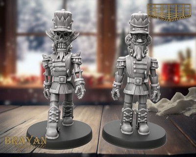 Schauriges Nussknacker Miniatur Set Xmas Nussknacker Figur TTRPGs wie D&D 5e DSA
