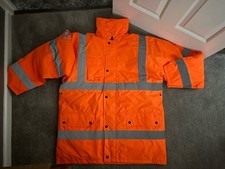 Kurtka robocza. UNEEK. Unisex wyściełane bezpieczeństwo. Duża / XL. Wodoodporna Hi-Viz. LNew.B C🇺🇦