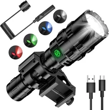 Tactical Flashlight,1600LM Light for Picatinny 4 Colors, 4 Colors 