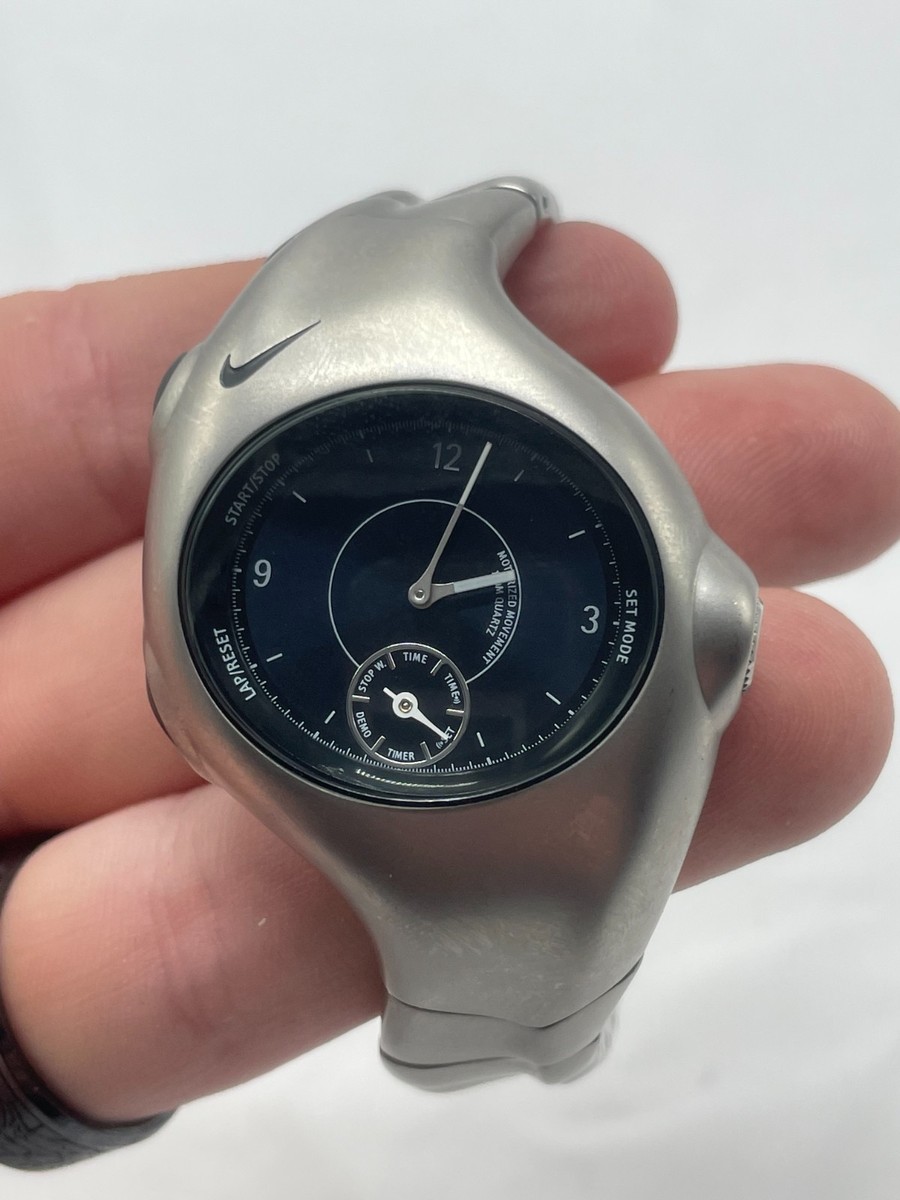 Y2K 2001 Nike Triax Armored Chrono Stainless Steel WR0067