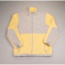 The North Face Denali Fleece Jacket Girls XL Yellow Grey Polartec Full Zip