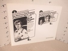 NBC TV show photo 1980s BUCK ROGERS space ship robot newspaper ad sheet