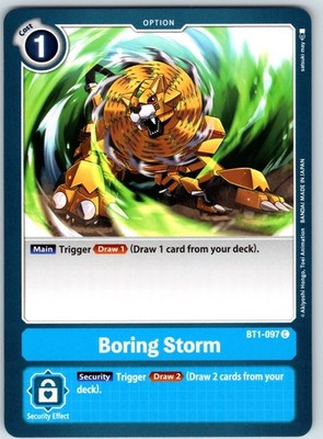 Boring Storm Common Release Special Booster 1.0 Normal BT1-097 C NM