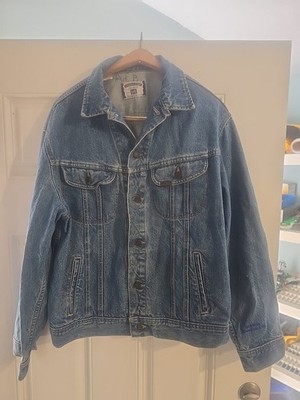 ジャケット・アウター 90s Lee type 1st trucker jacket big size Vintage Lee Jacket Mens Large Blue Denim Jean Trucker USA Made