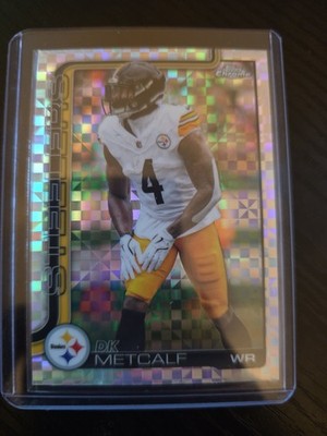 2025 Topps Chrome - DK Metcalf #254 Gold Geometric Refractor /50