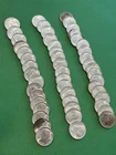 Original Wells Fargo S.F. Bank Wrapped Roll 1946-S Roosevelt Dimes Frosty BU