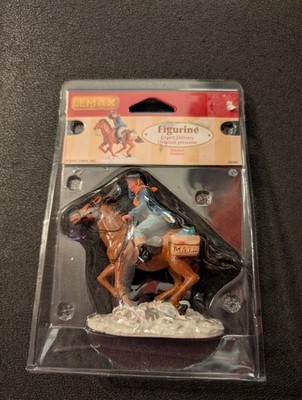 Lemax Christmas Accessory Figurine URGENT DELIVERY # 52094 Horse Mail Person